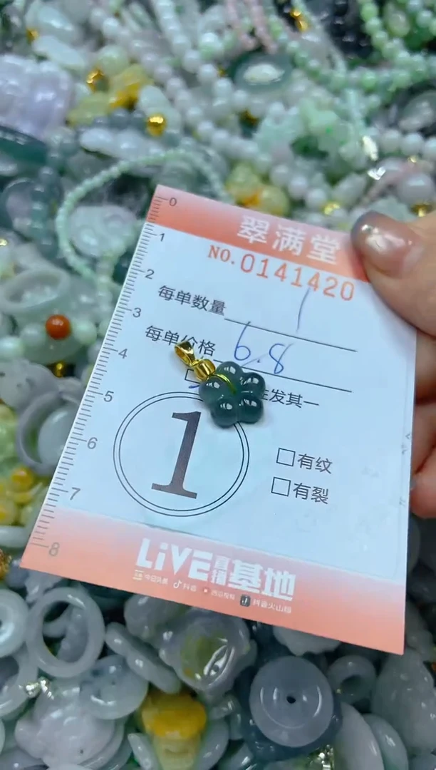 翡翠未镶嵌颈饰闪购0141420