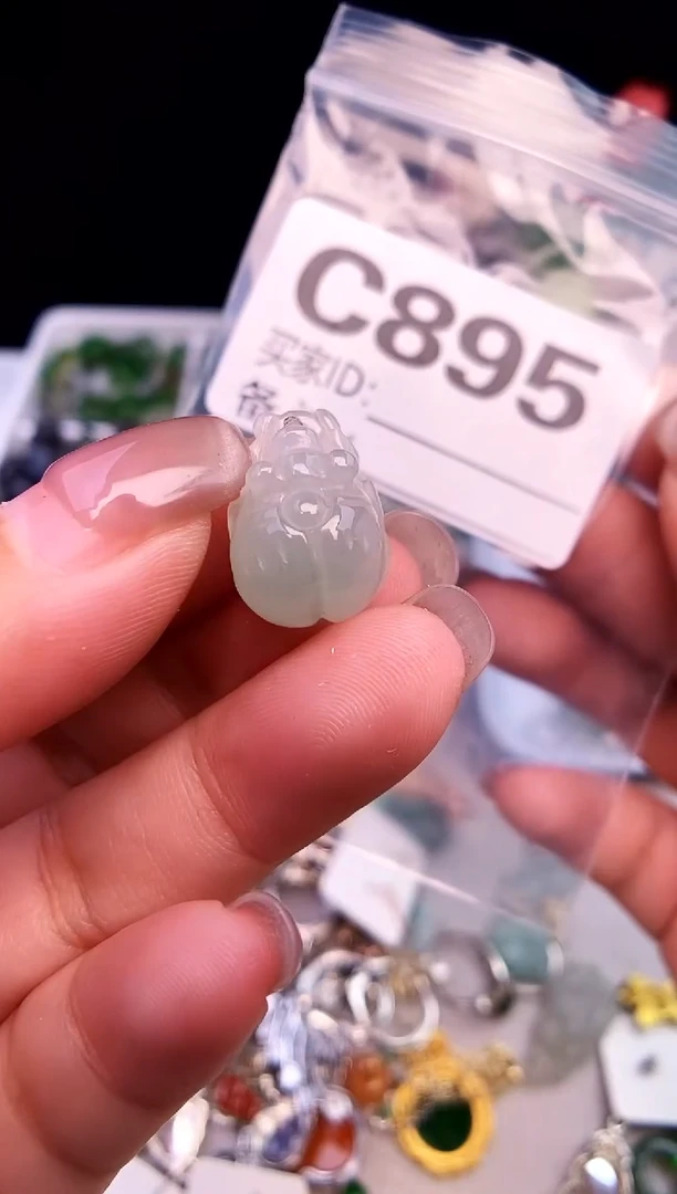 吊坠(不含链)银S925镶嵌翡翠1