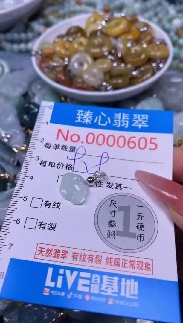 【闪购商品】翡翠颈饰未镶嵌含绳000605