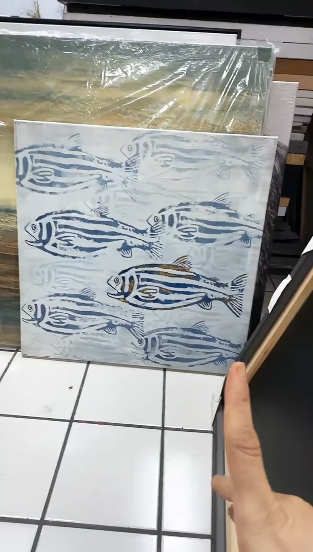 168现代艺术装饰画油画60cm*60cm