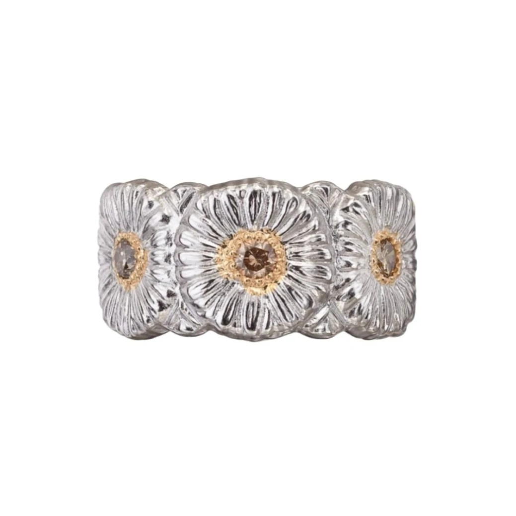 99新   布契拉提小雏菊银戒指