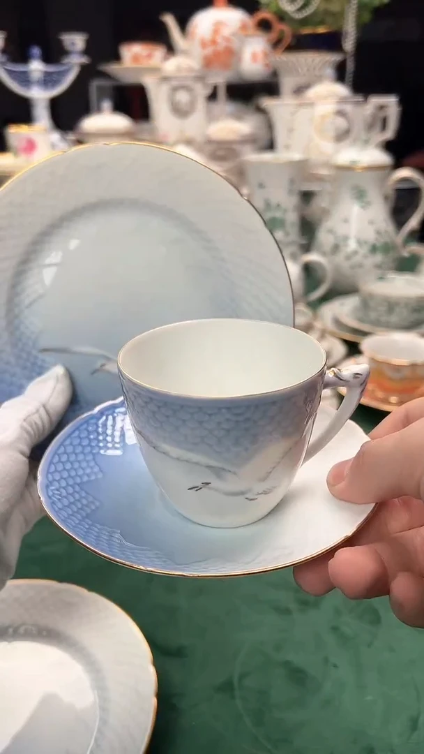【闪购商品】BG海鸥咖啡杯碟盘丹麦原产