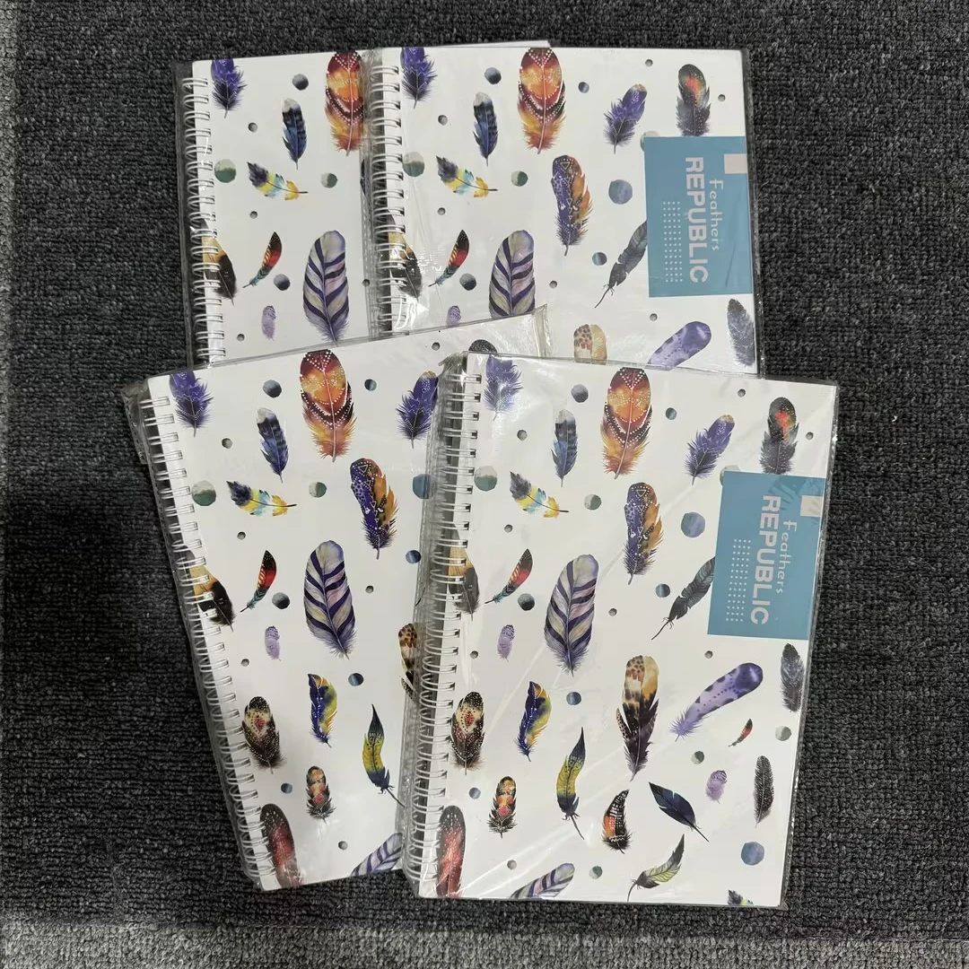 1-1-B5花卉线圈本/4本/瑕疵介意勿拍