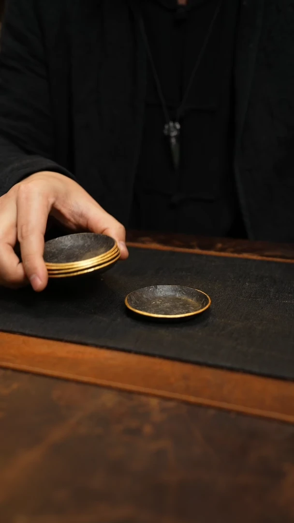 【闪购商品】冉物精工锡打杯托5个一套