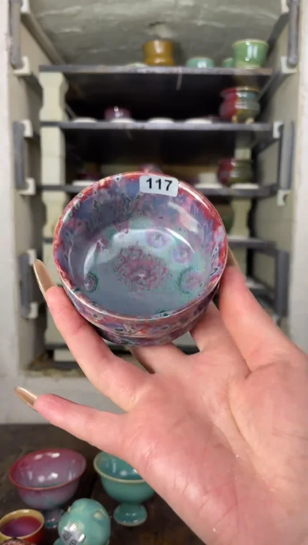 【闪购商品】摆件钧瓷手工茶器窑变