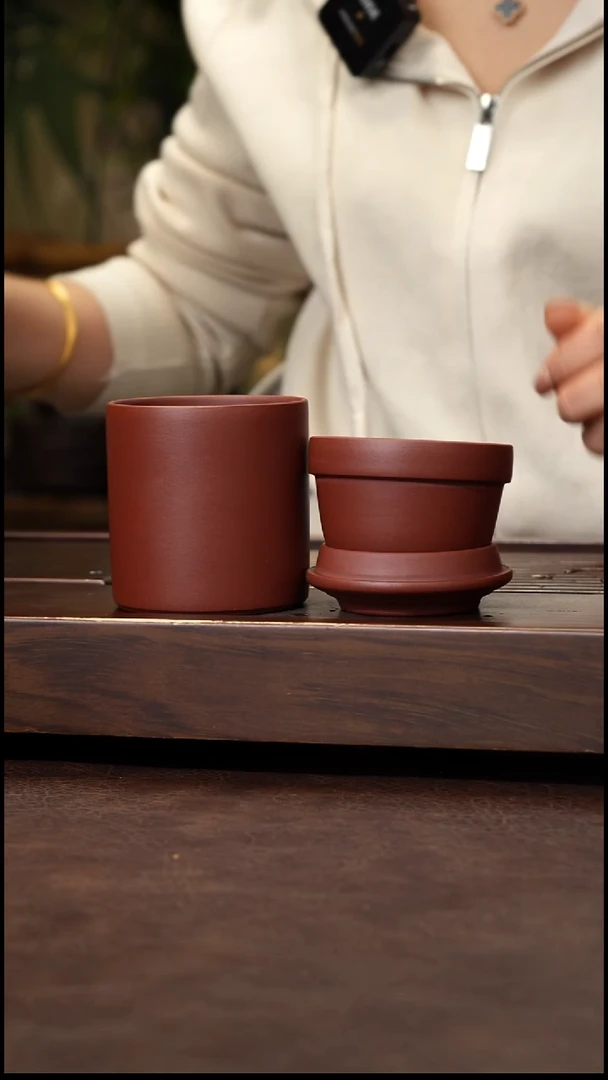 茶壶紫砂红清水快乐杯