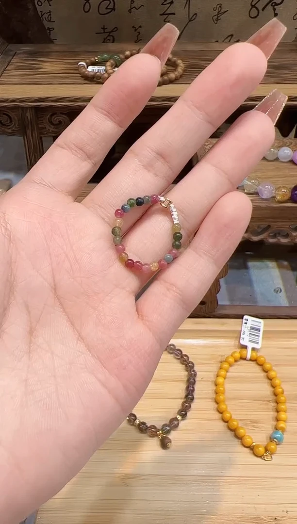 碧玺戒圈银S925镶嵌戒圈@@Z3031