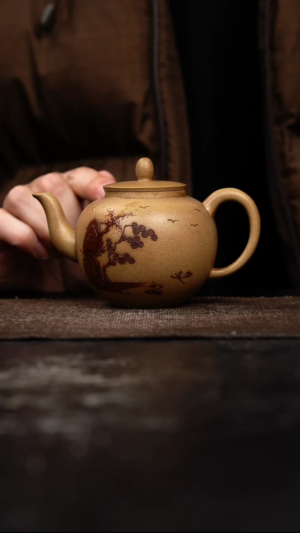 茶壶紫砂原矿手工壶190CC