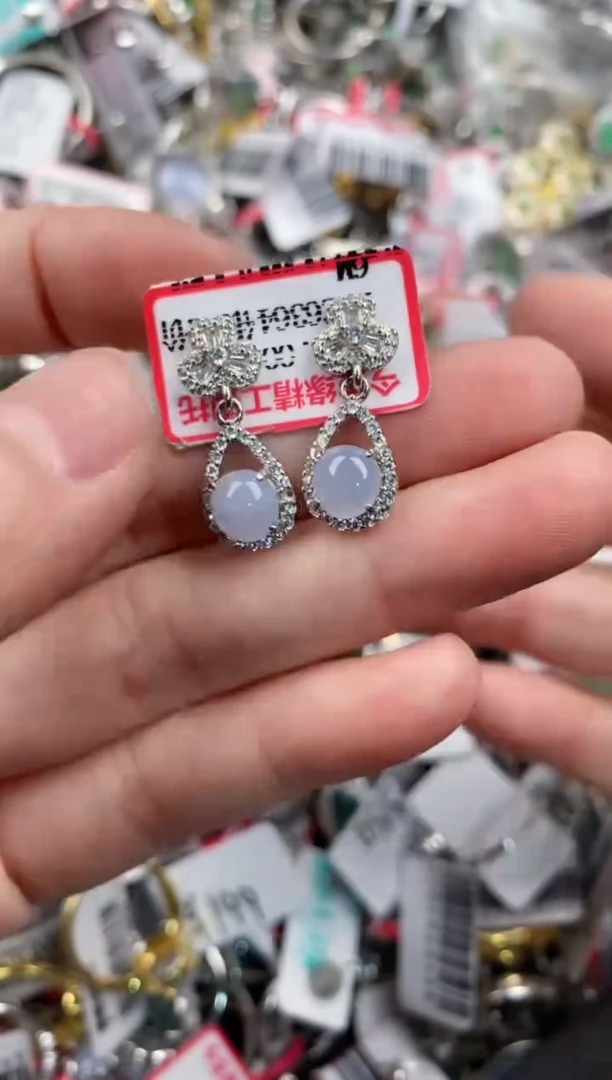 银S925镶嵌戒指翡翠101010---5