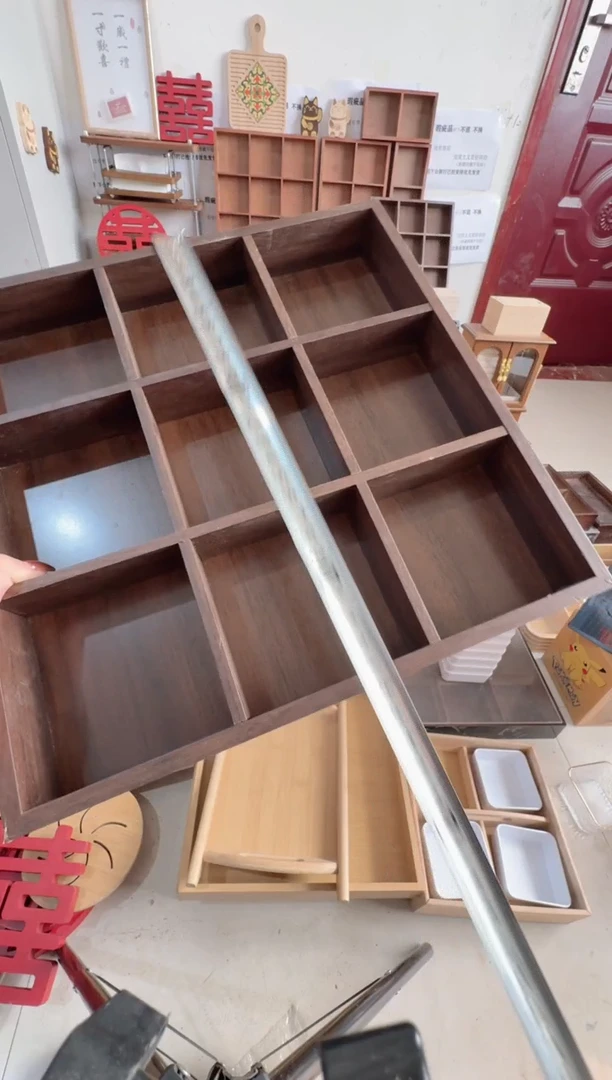 胡桃色九宫格微瑕拍下不退不换无售后