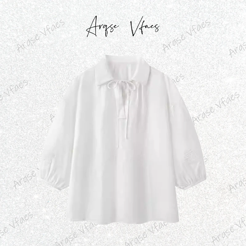 [ARQSEVFAES正品]—2025夏季气质抗皱衬衫上衣女长袖小众50535042