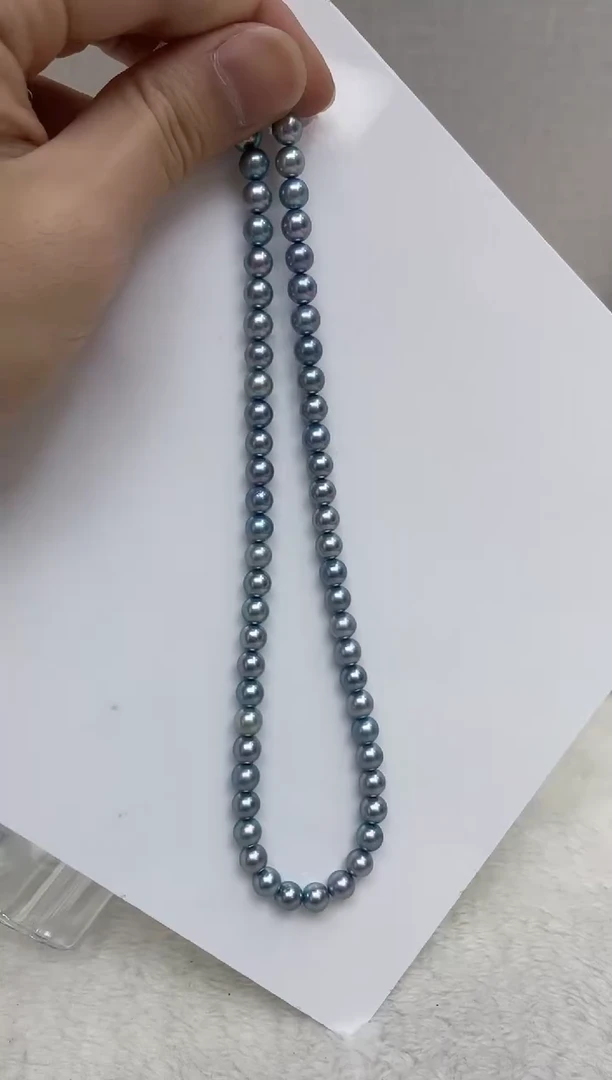 颈饰银S925镶嵌海水珍珠