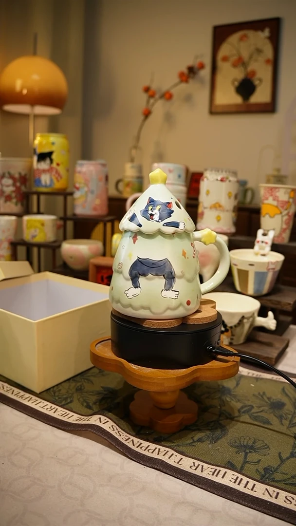 摆件【不带盒子】458高温釉下彩