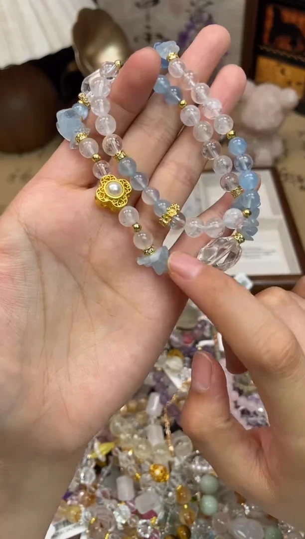 海蓝宝石手链未镶嵌393