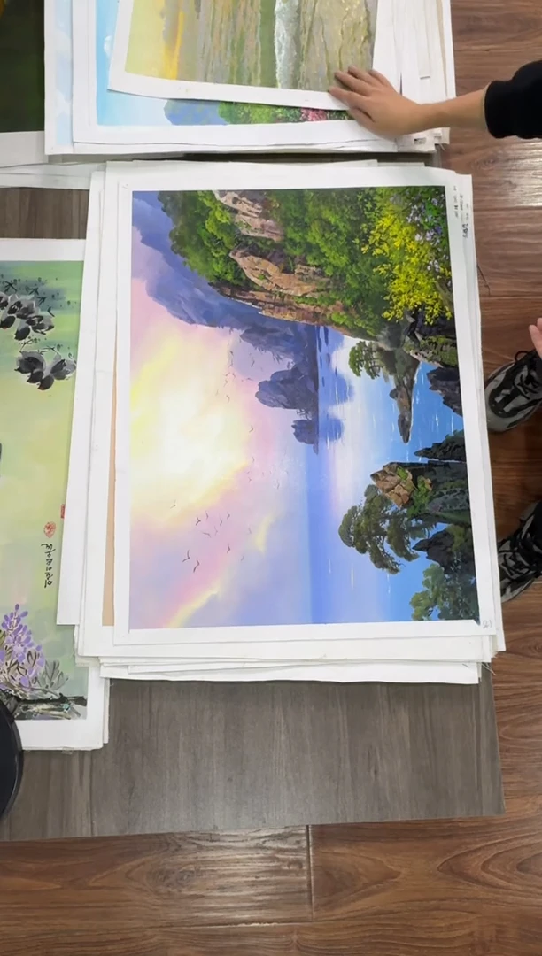 油画【40号】约50*70丨朝鲜原创纯手绘孤品油画丨顺丰包邮