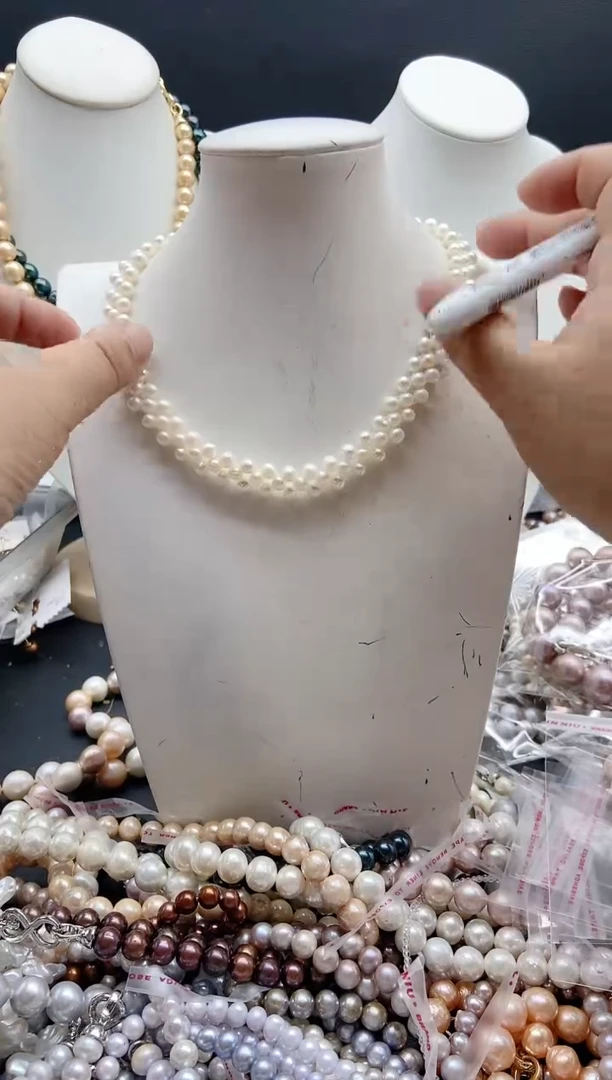 淡水珍珠未镶嵌颈饰1
