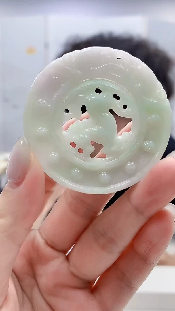 翡翠未镶嵌颈饰4866lr-jj挂件126