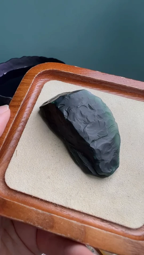 未镶嵌定制翡翠蓝水料