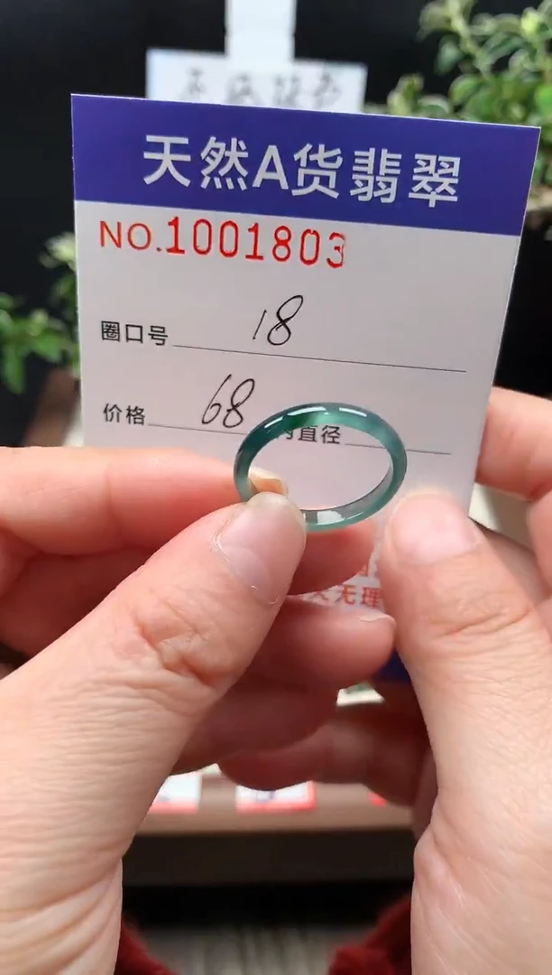 未镶嵌戒指翡翠18#