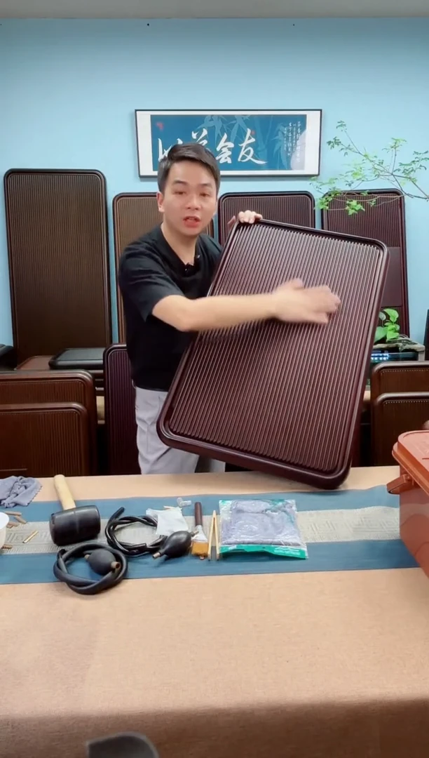 80*50*5千川大板红色款式茶盘