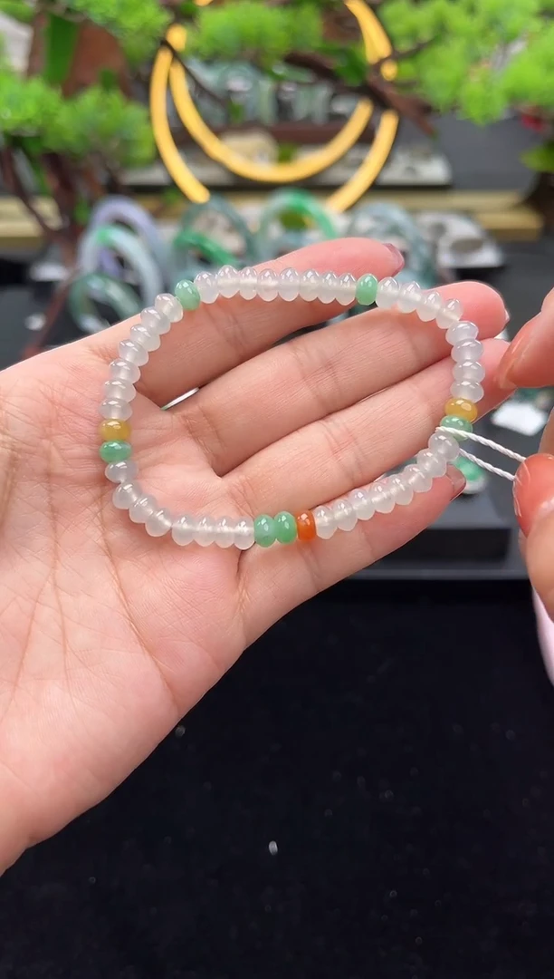 未镶嵌手串翡翠珠串