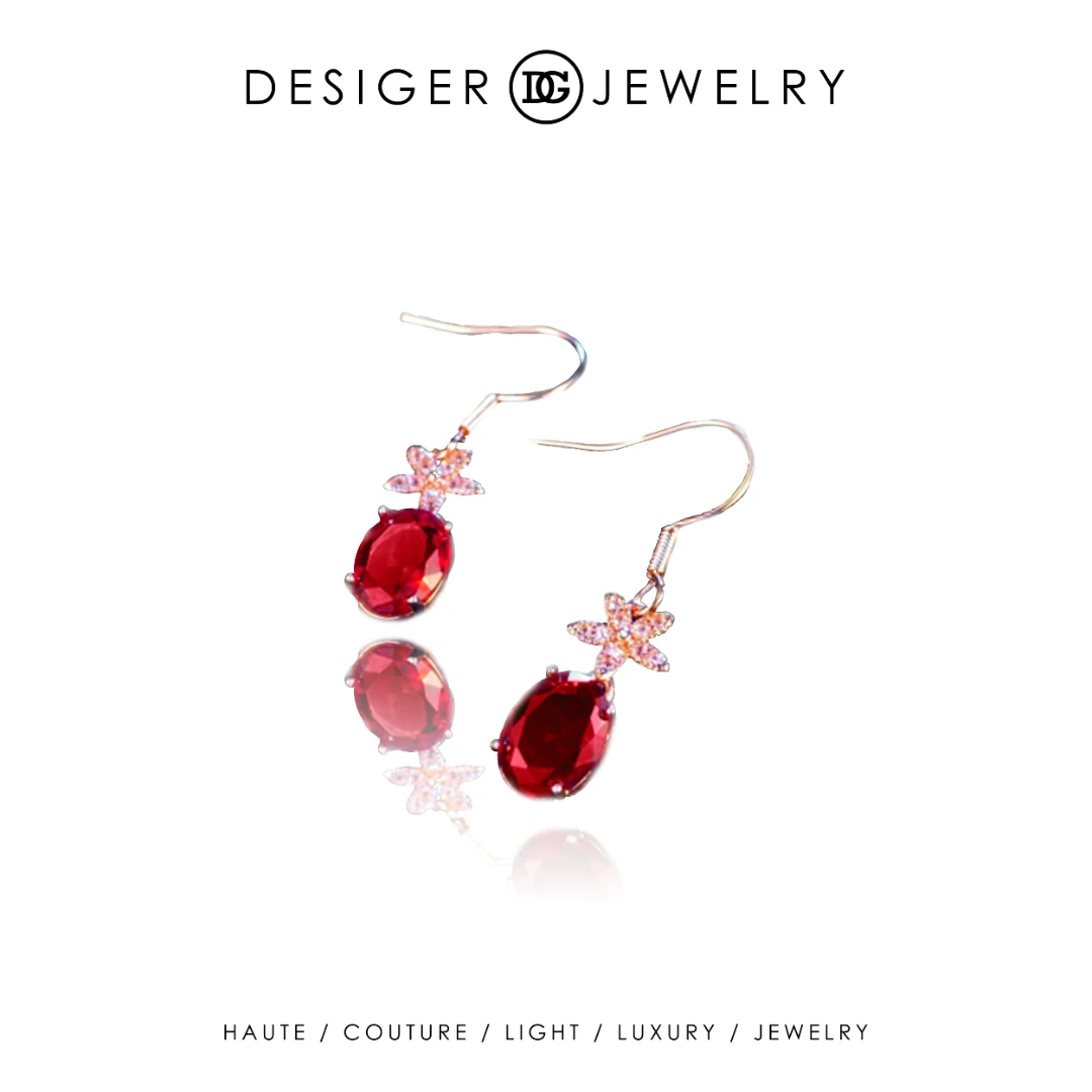 F0423设计感气质优雅镶嵌时尚耳环