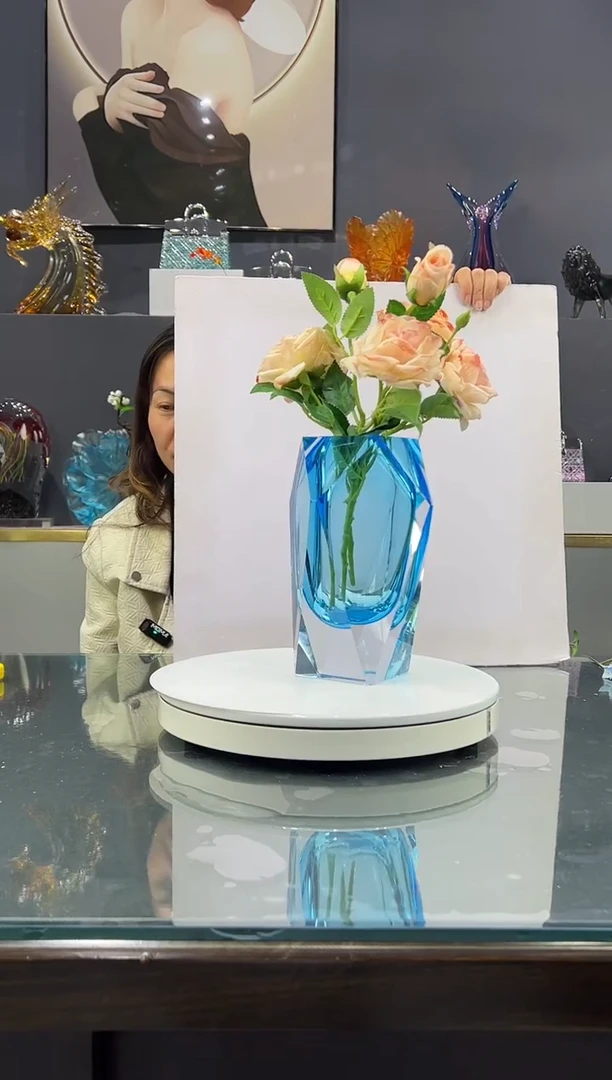 琉璃水晶琉璃花瓶1个