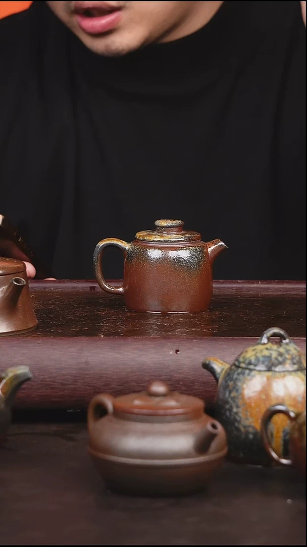 茶壶紫砂柴烧 壶