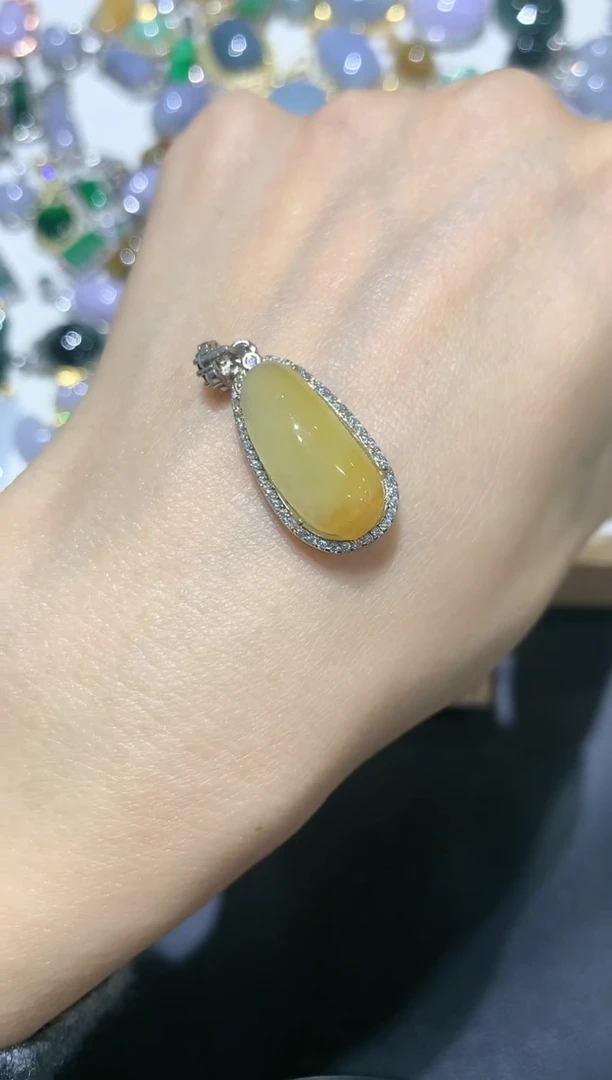 【闪购商品】翡翠吊坠(不含链)银S925镶嵌团购30