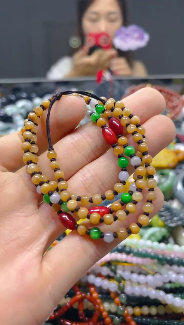 颈饰未镶嵌翡翠4MM/N/翡翠A货，一件也是批发价