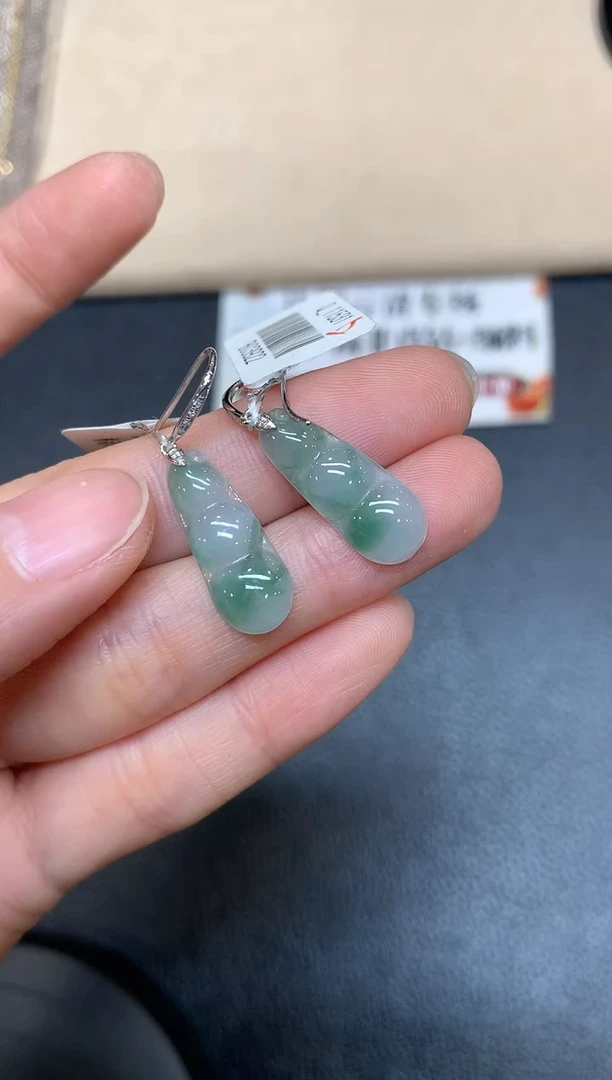 【闪购商品】翡翠耳饰18K金镶嵌【无鉴赏期多样性发其一