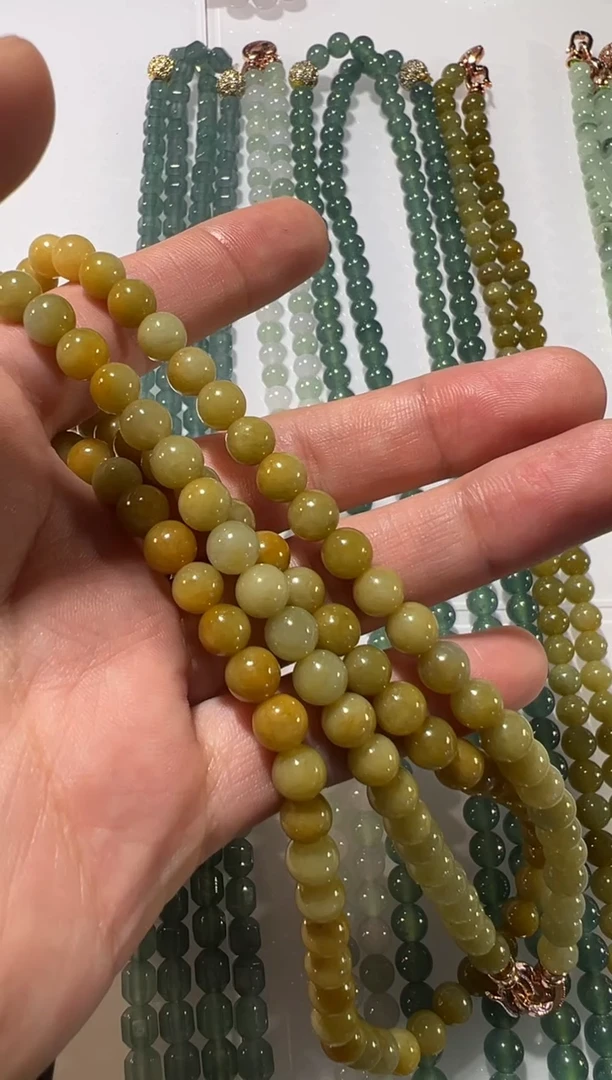未镶嵌定制翡翠珠链