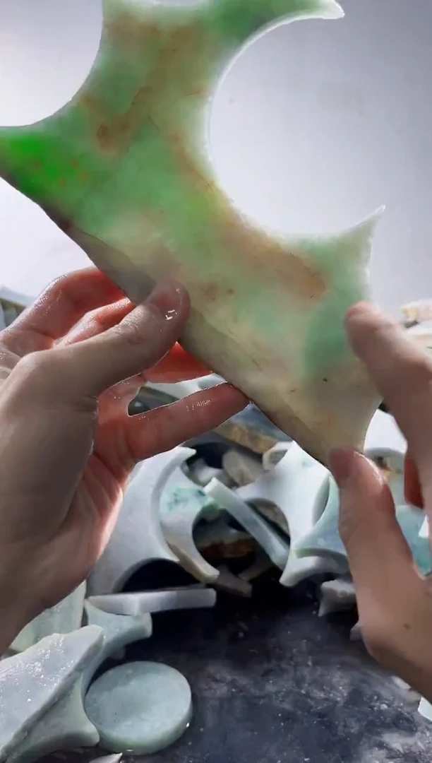 裸石翡翠缅甸翡翠A货文6315