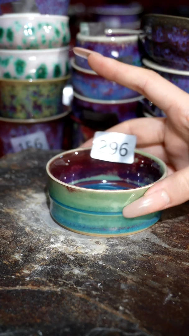 摆件精品窑变钧瓷茶器