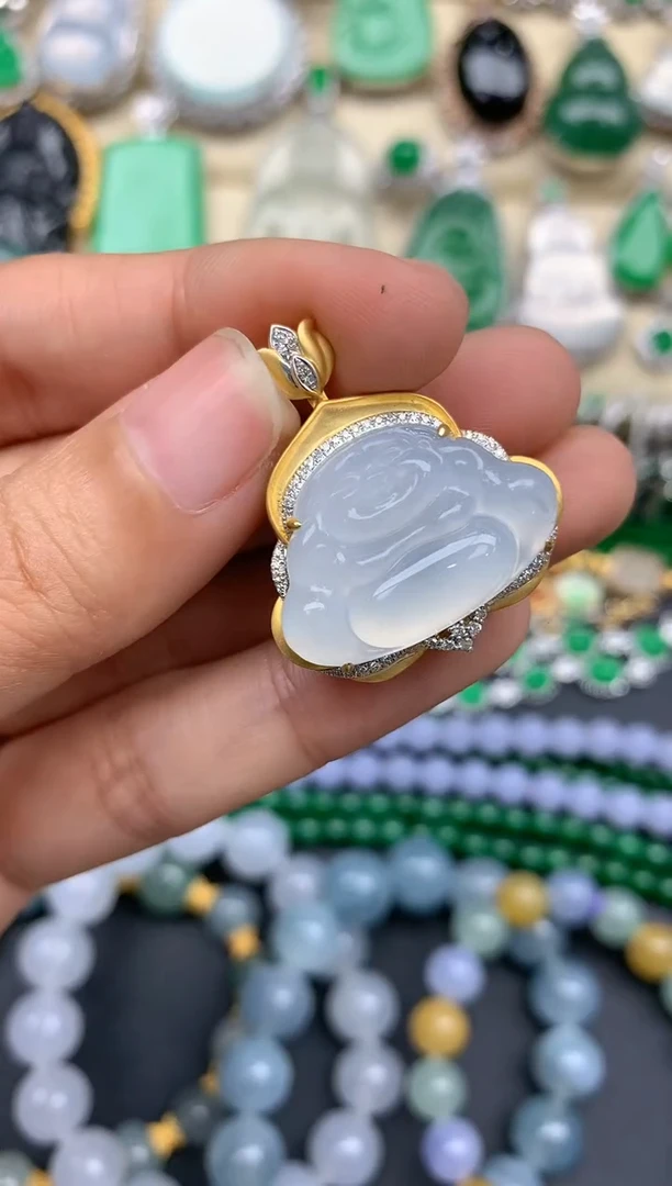 【闪购商品】翡翠颈饰18K金镶嵌353-中国好珍宝