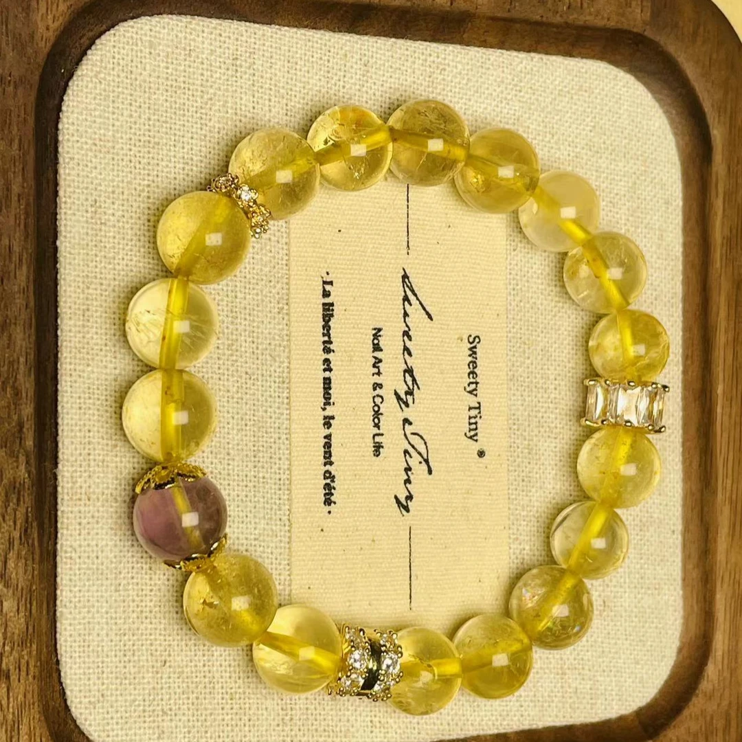 【柒加壹】天然黄水晶10mm手串