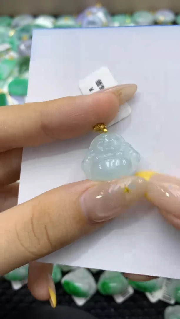 颈饰未镶嵌翡翠天然缅甸翡翠A货