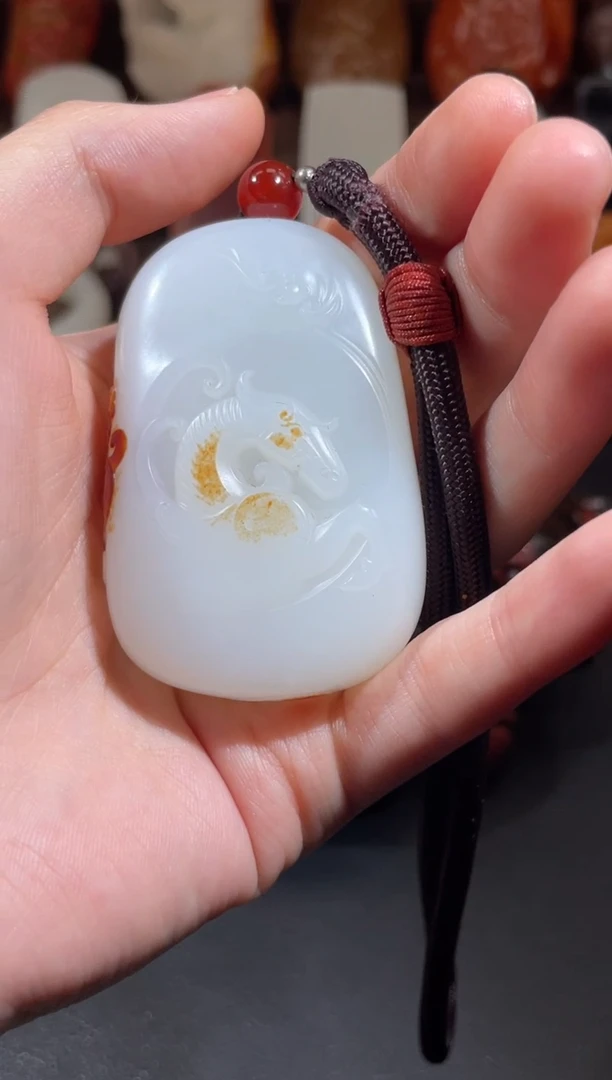 和田玉（糖玉）未镶嵌挂件水**深56456