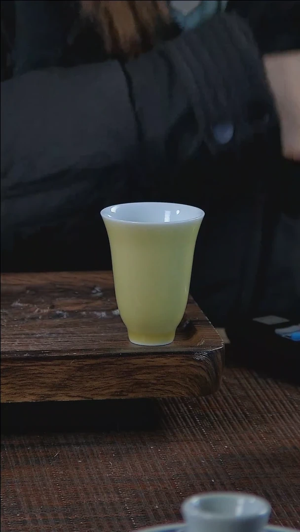 【闪购商品】折葵非器手工手绘黄闻香杯