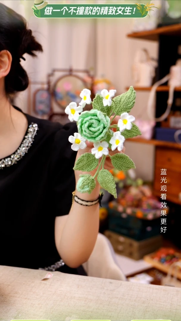 织绣【出风口花】纯手工非遗钩织*