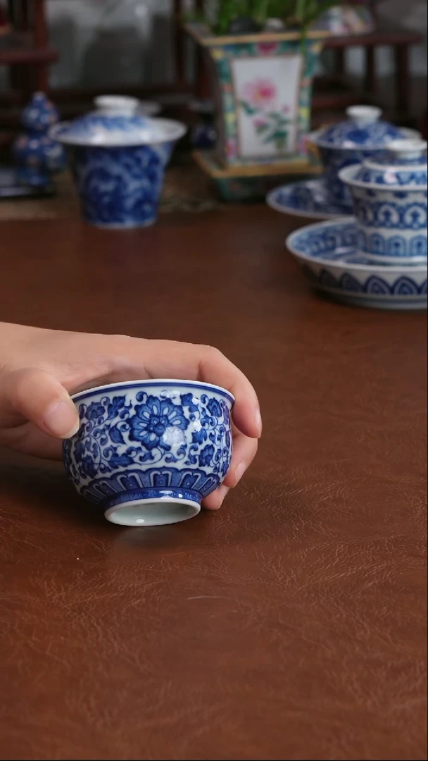 景德镇高端茶器墨奈手工手绘陶瓷茶具