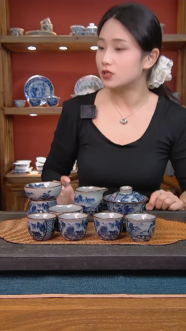 简装家用款8件套 老陶泥开片纹陶瓷茶具
