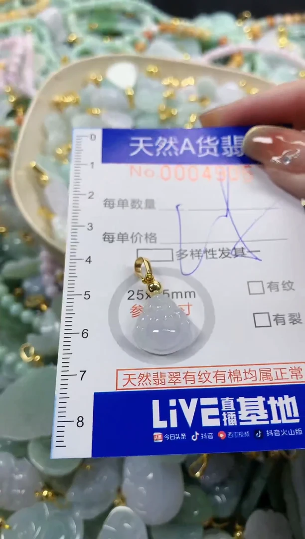 颈饰未镶嵌翡翠天然A货翡翠