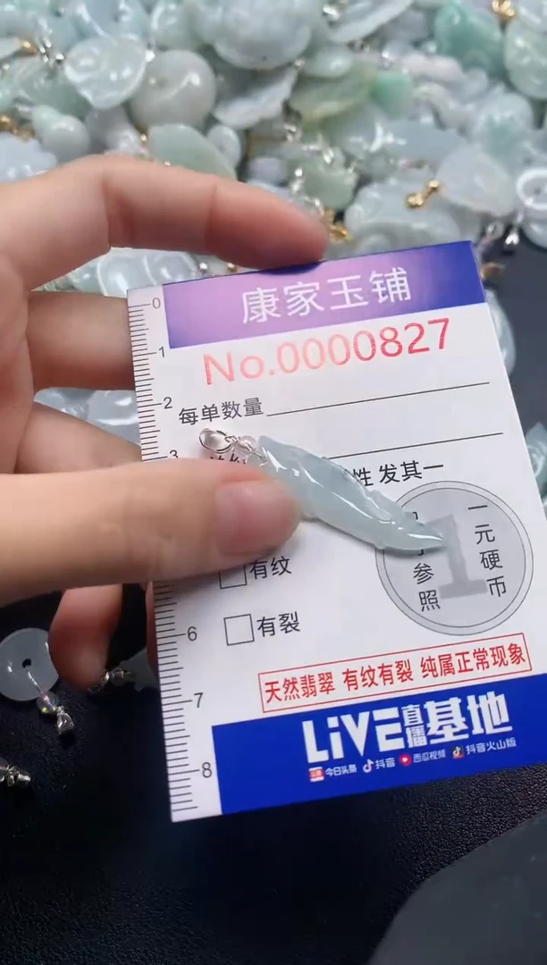 吊坠(不含链)未镶嵌翡翠827