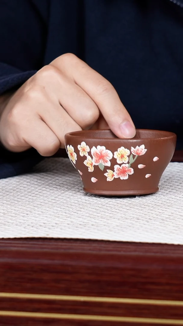 茶杯紫砂宜兴原矿紫砂 全手工制作