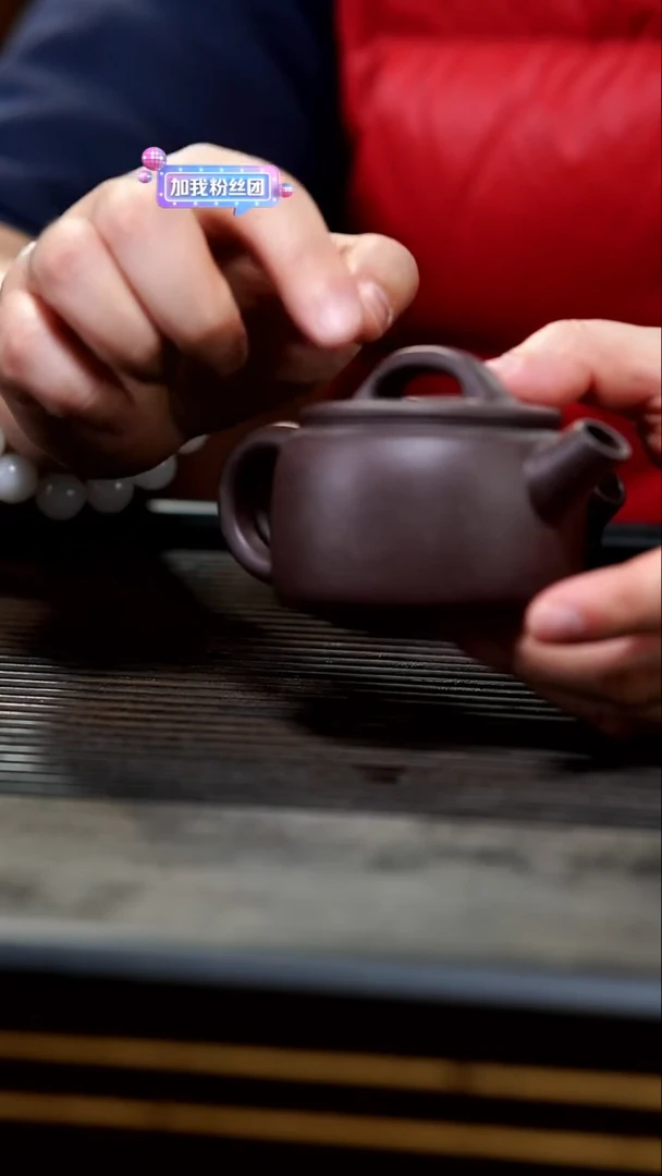 【闪购商品】紫砂茶壶04-瑕疵半手天青瓦当140c小鼓包