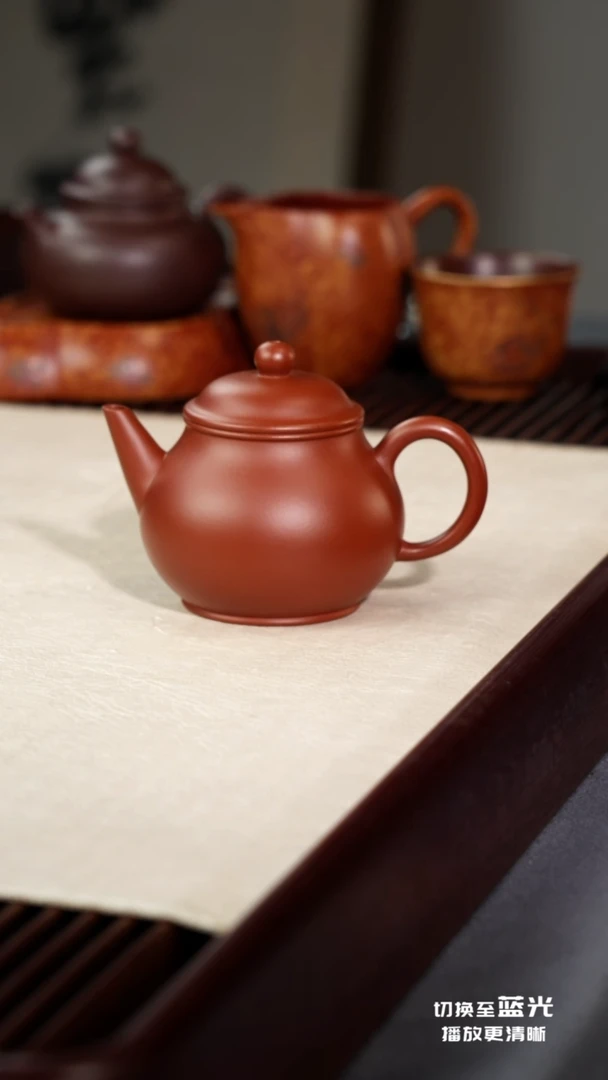 茶壶紫砂水平·礼-朱泥-175cc