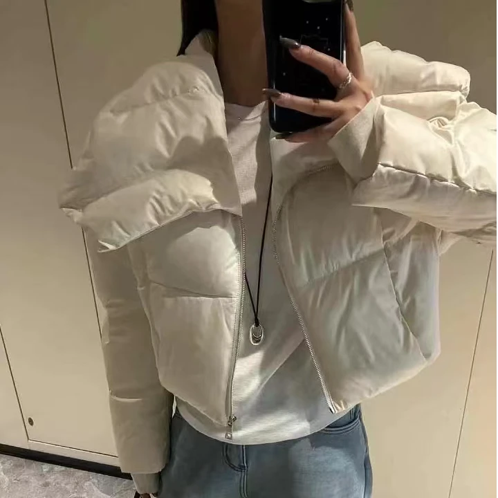 新款小众设计披肩棉服