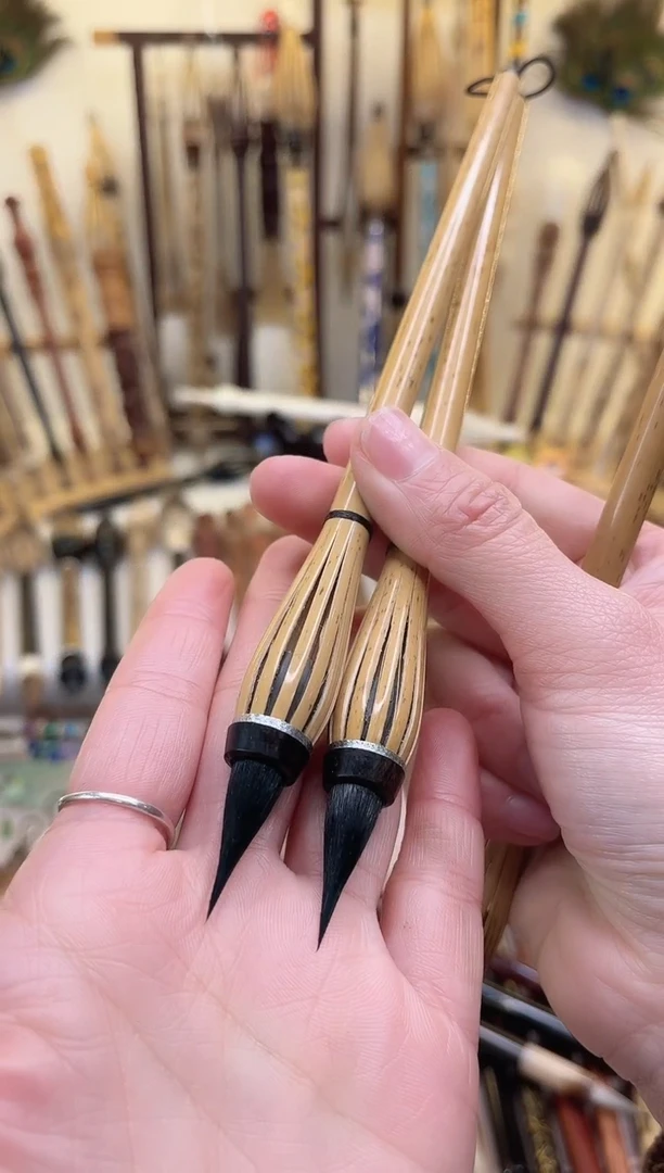 他****空【清水试笔，拒绝蘸墨】墨琳笔庄毛笔2支