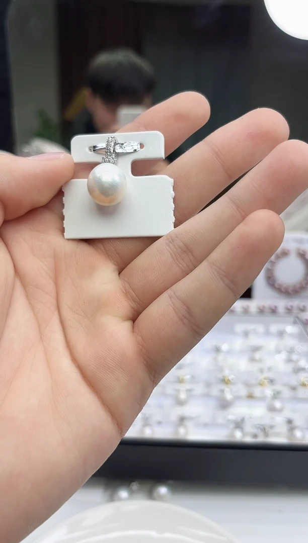 未镶嵌吊坠淡水珍珠13mm白珠奶嘴万能扣（多样性发一）